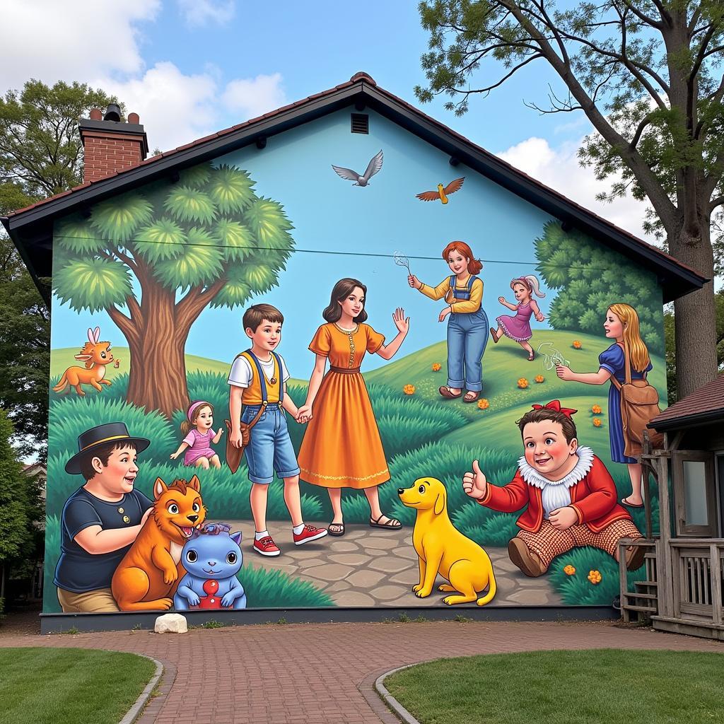 Amusement Park Storytelling Mural