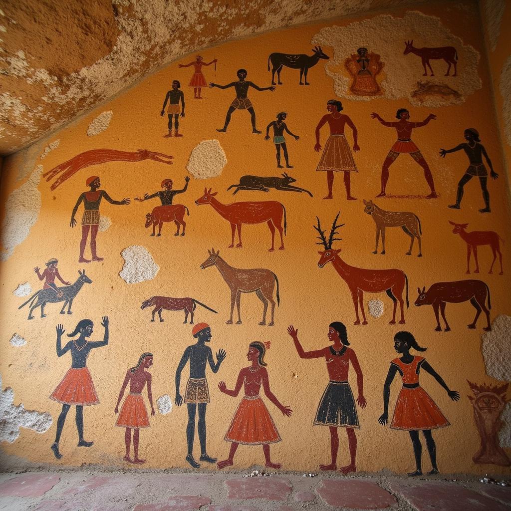 Ancient Wall Folk Art: Murals and Cave Paintings