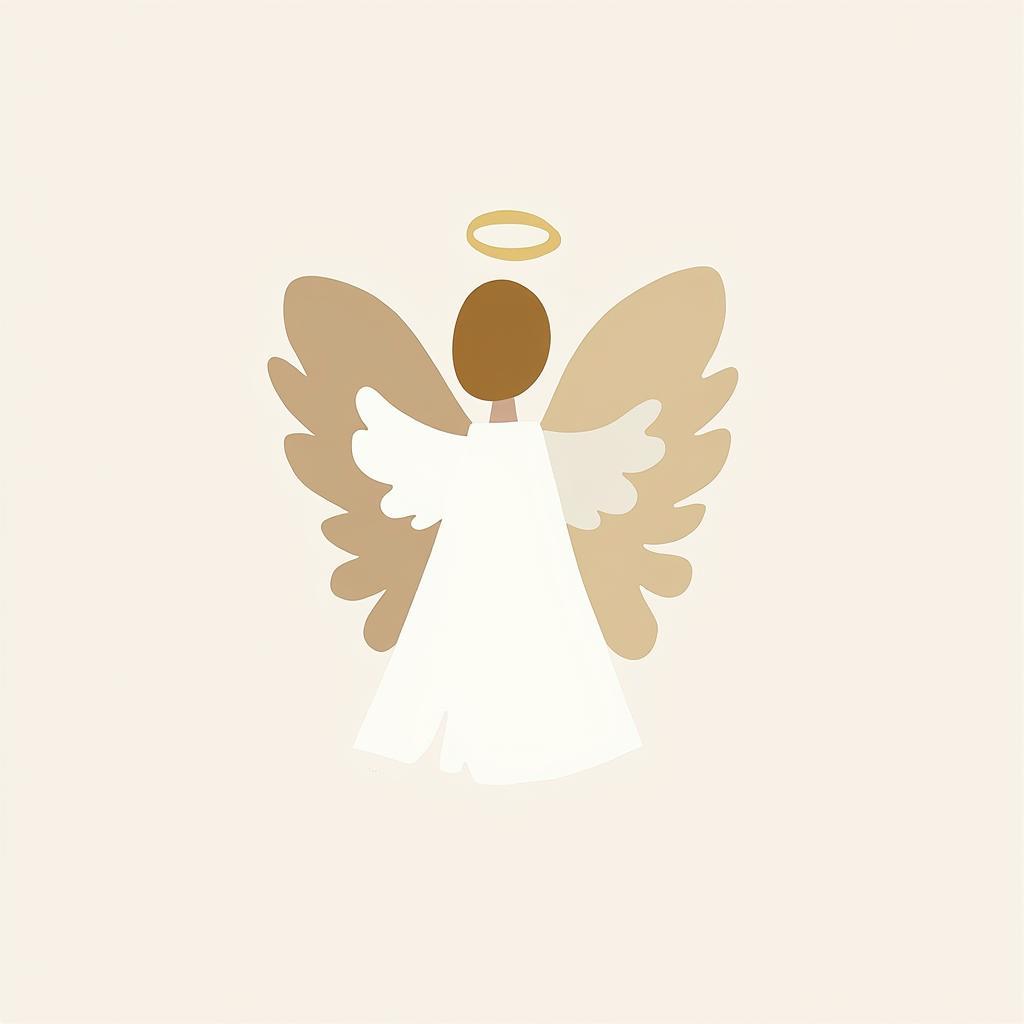 Minimalist Angel Abstract Art