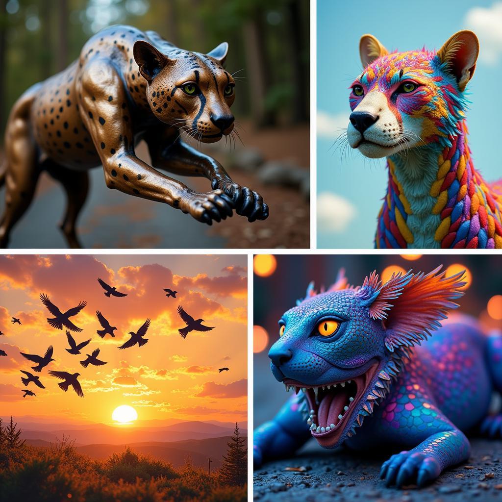 Animal Inspired Art in Various Mediums