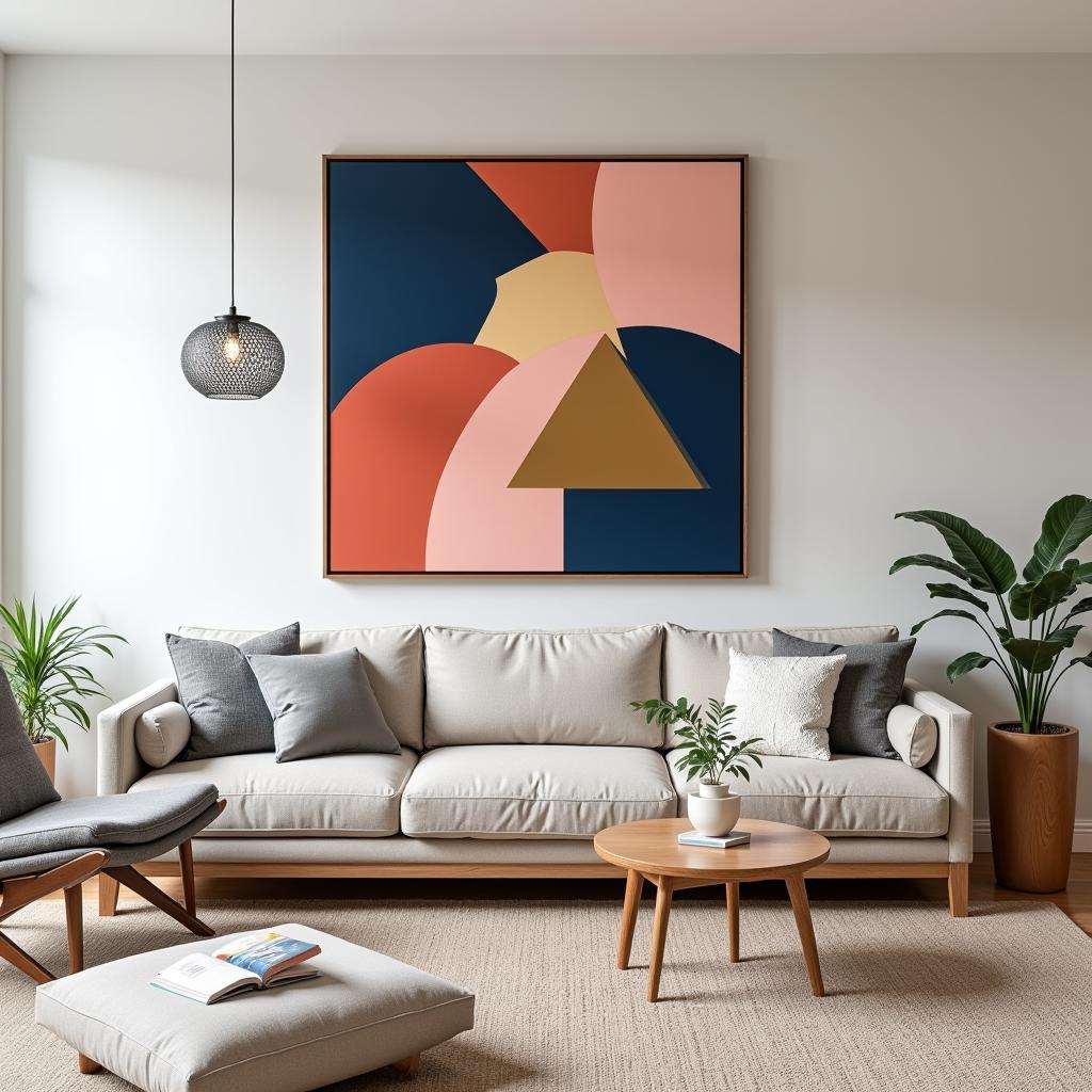 Annora Wall Art in a Modern Living Room