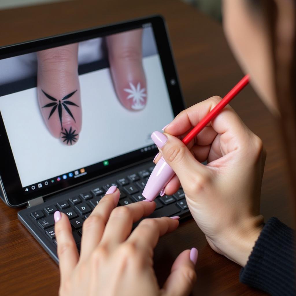 Applying Nail Polish from a Digital Design