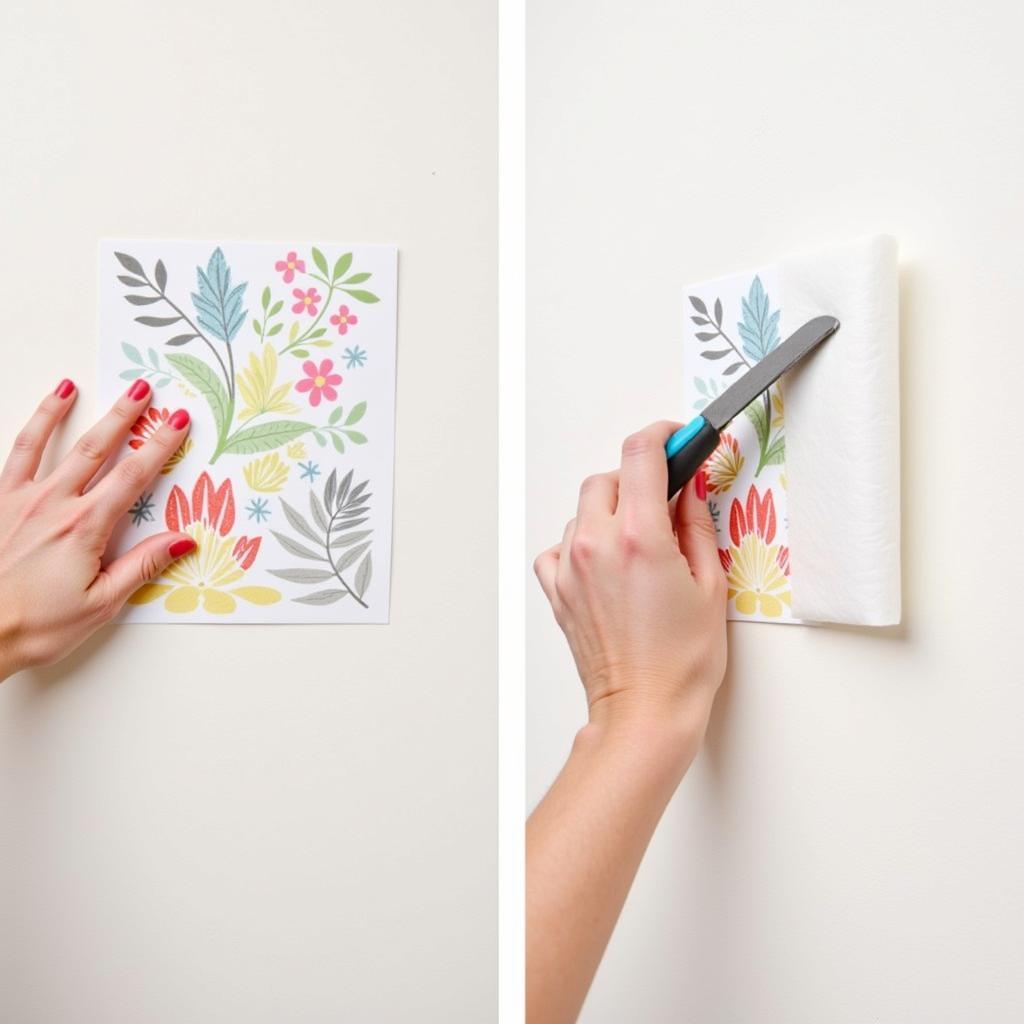 Applying a Wall Art Sticker with Transfer Tape