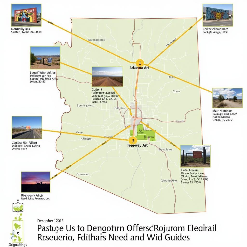 Arizona Freeway Art Map and Guide