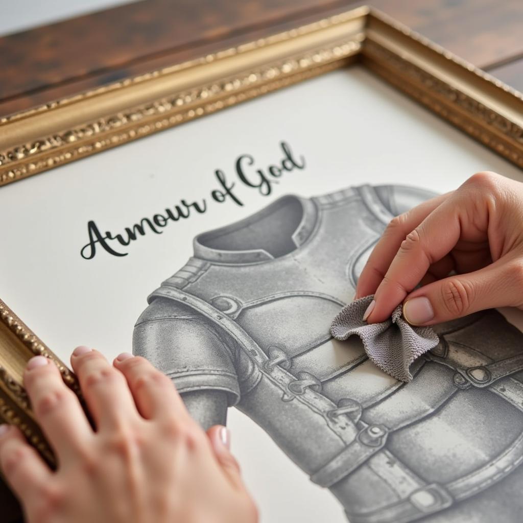 Cleaning and Maintaining Armour of God Wall Art