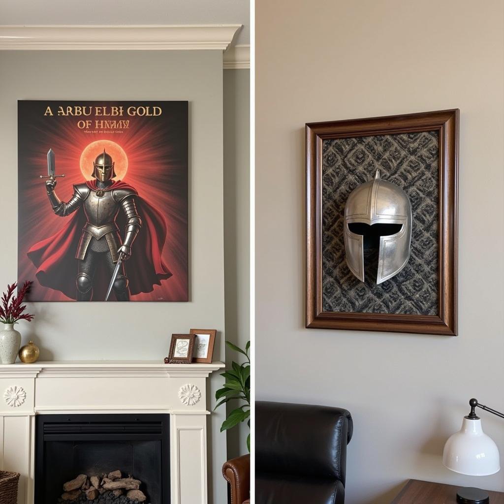 Placement of Armour of God Wall Art in Different Rooms