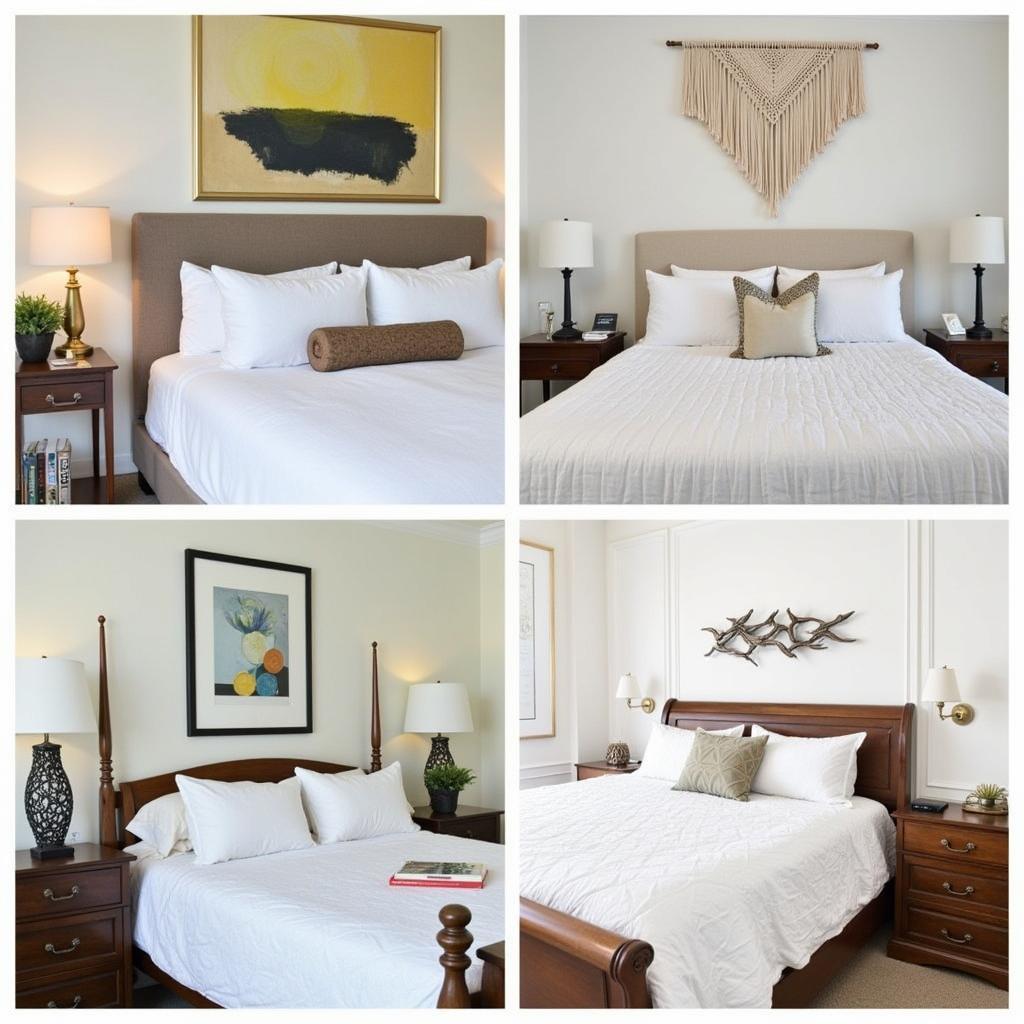 Art above king size bed ideas