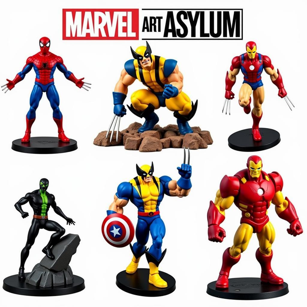 Art Asylum Marvel Figures Showcase