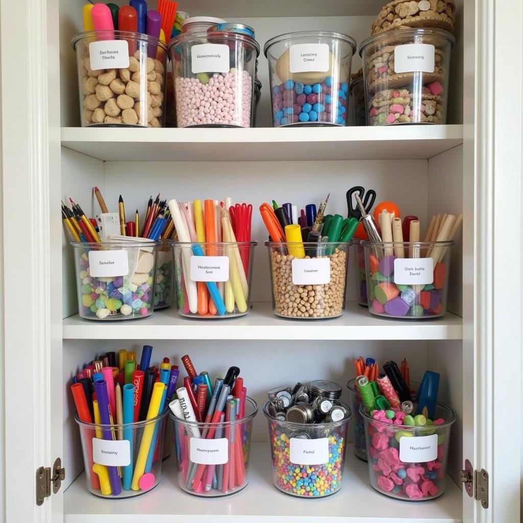 Art Closet Organization Ideas