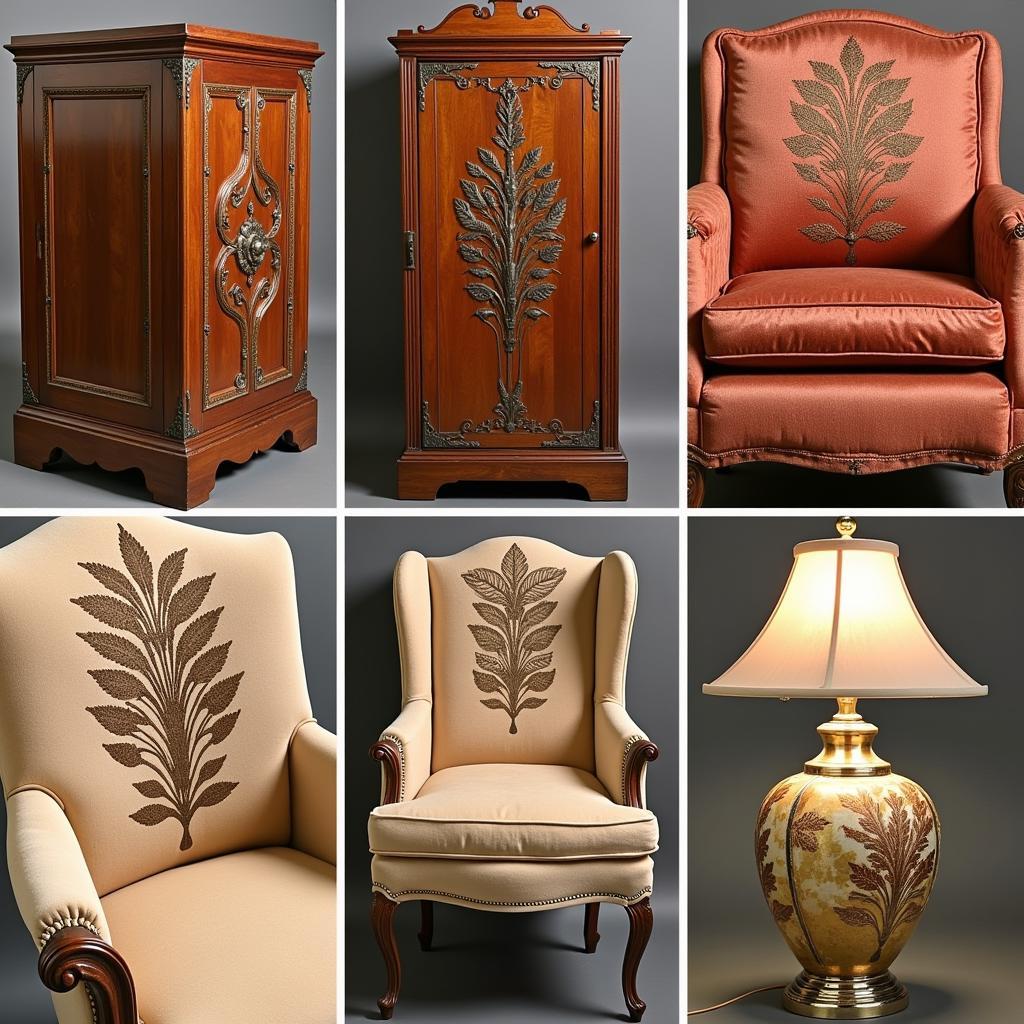 Art Deco Applique Designs for Furniture