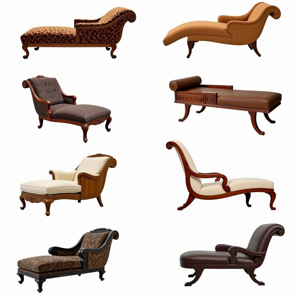 Historical examples of art deco chaise lounges