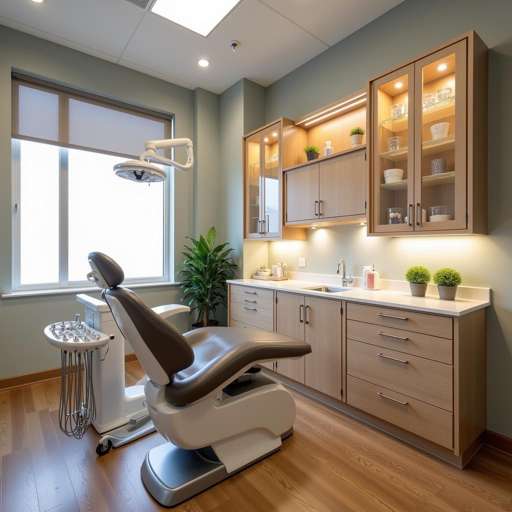 Art Deco Dental Cabinet in a Modern Dental Practice Setting