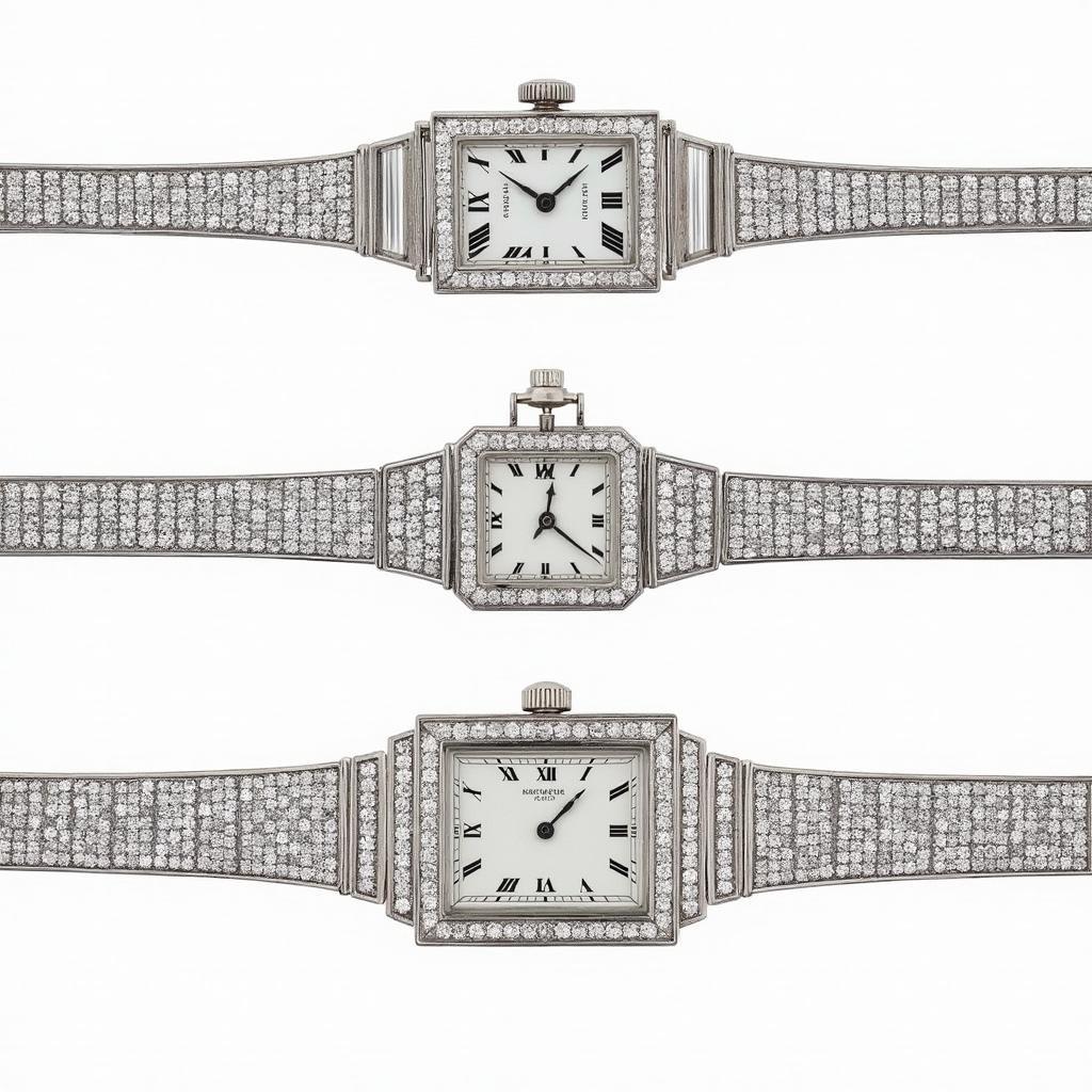 Art Deco Diamond Watch Diamond Settings