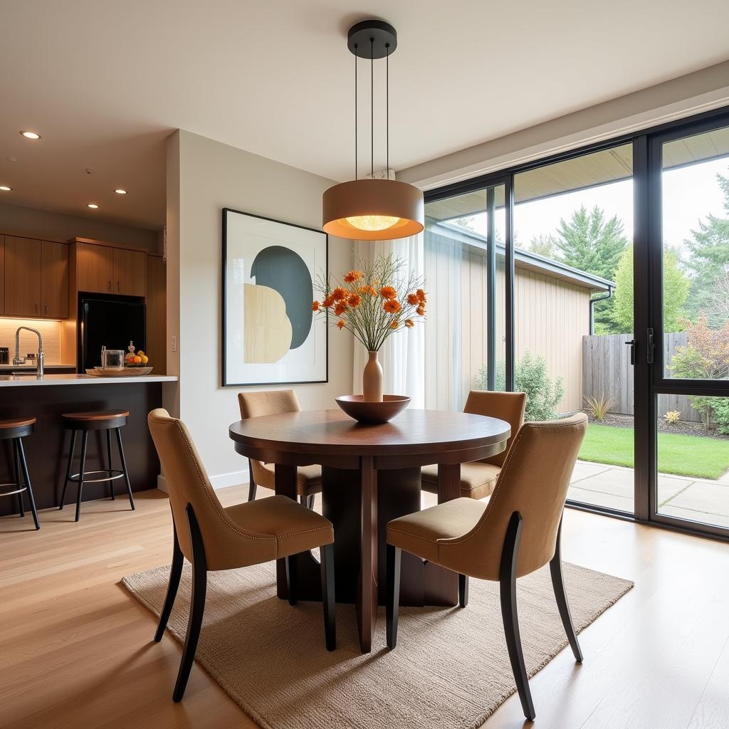 Art Deco Dinette Set in a Modern Dining Room