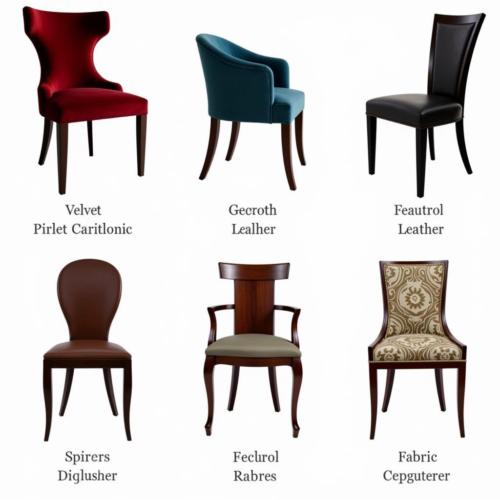 Art Deco Dining Chair: Upholstery and Color Palette