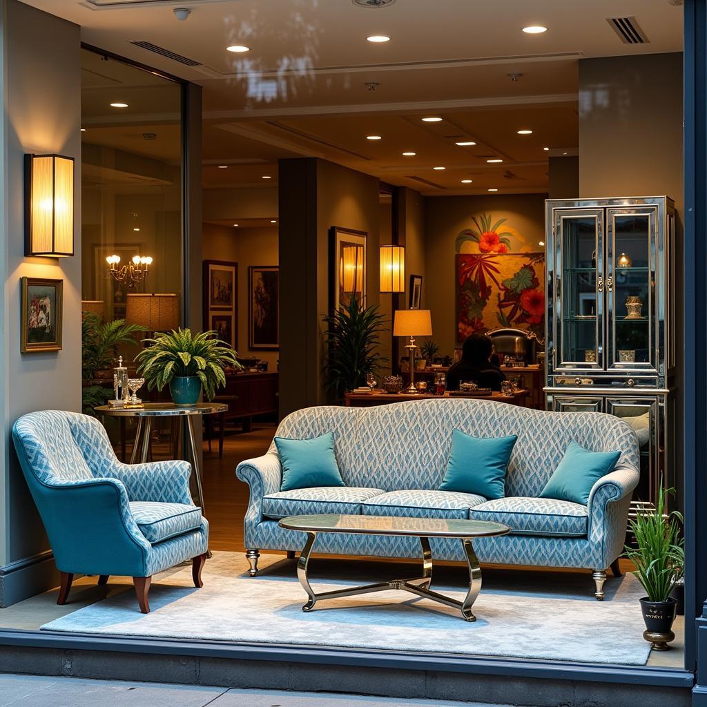 Art Deco Furniture Shop Window Display