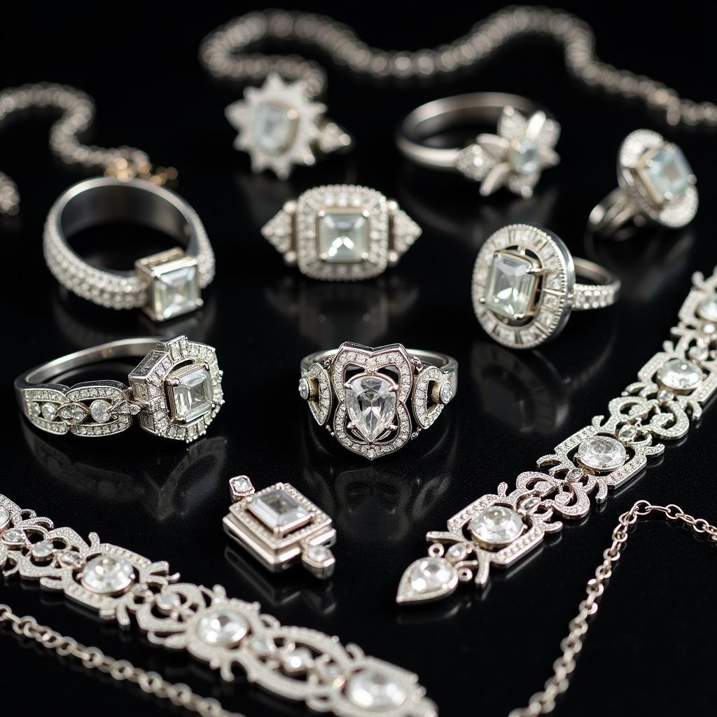 Vintage Art Deco Rings and Necklaces