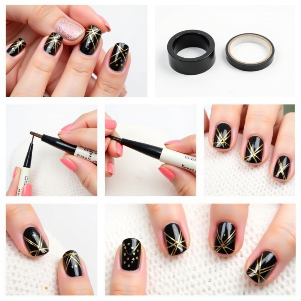 Art Deco Nail Polish DIY Tutorial