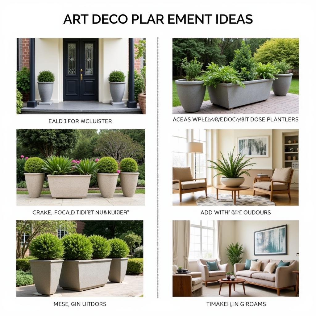 Art Deco Planter Placement Ideas