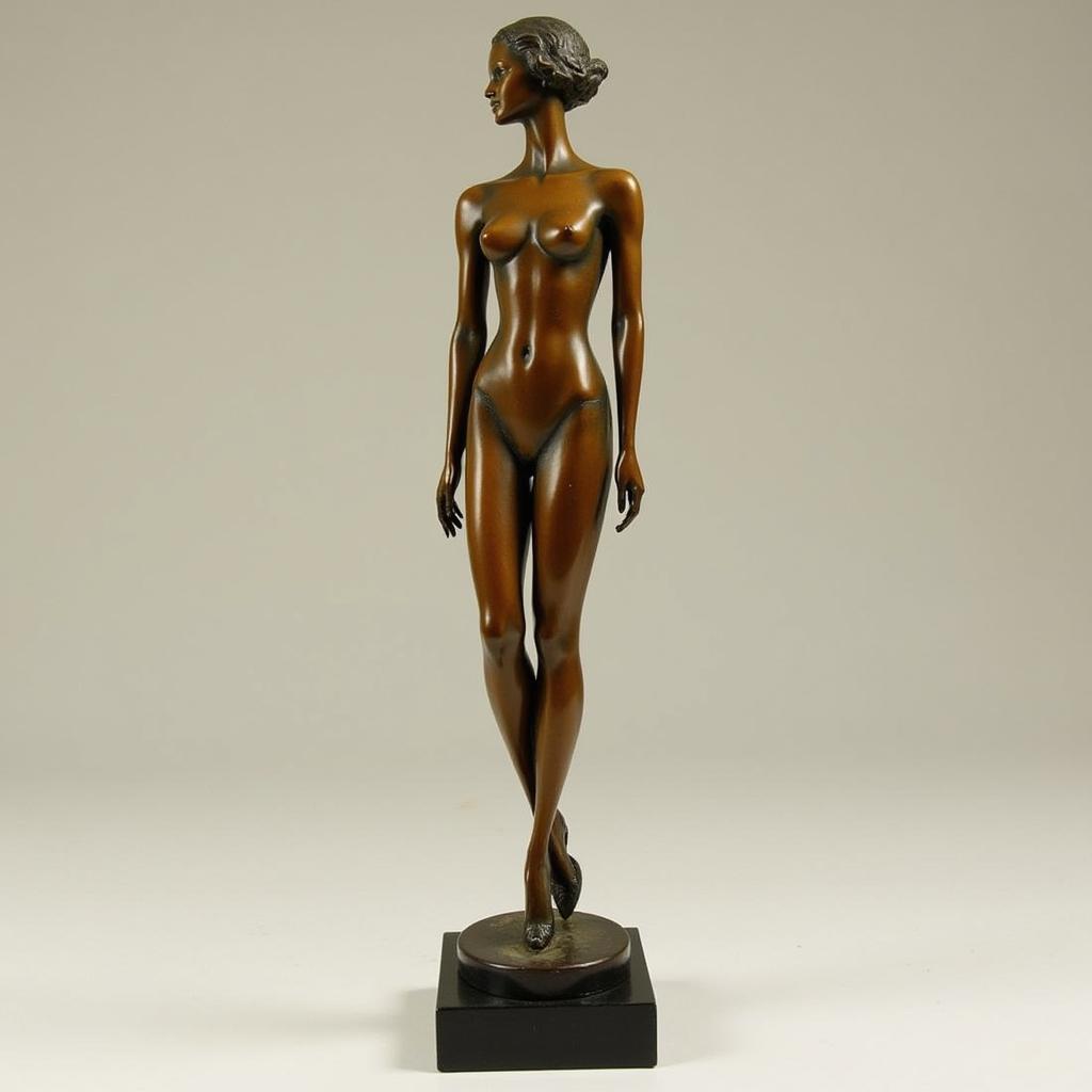 Bronze Art Deco Female Figure