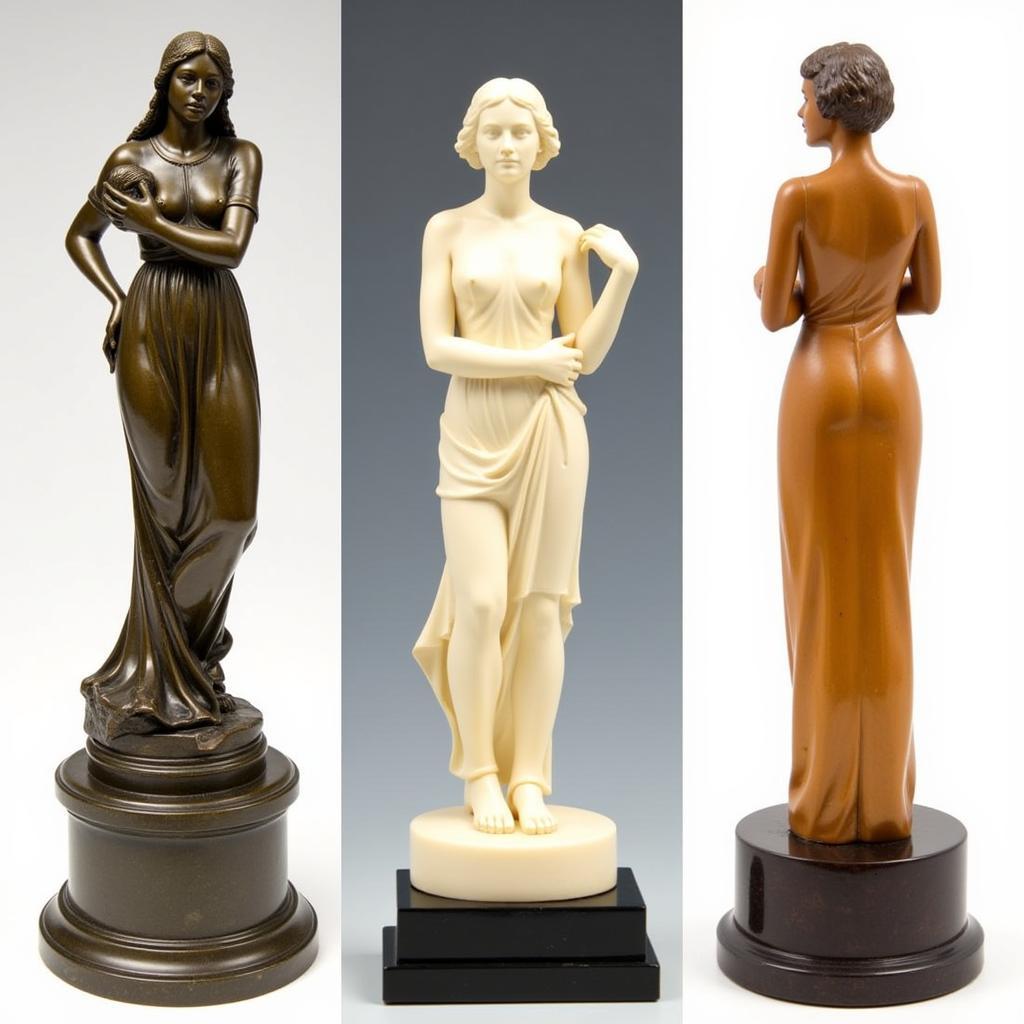 Art Deco Statuettes in Bronze, Ivory, and Bakelite