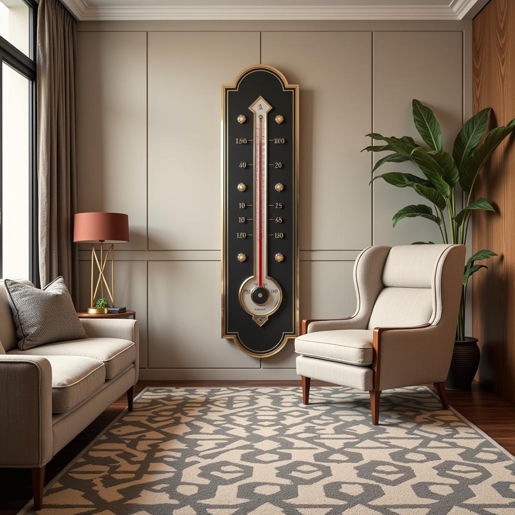 Art Deco Thermometer in Interior Design