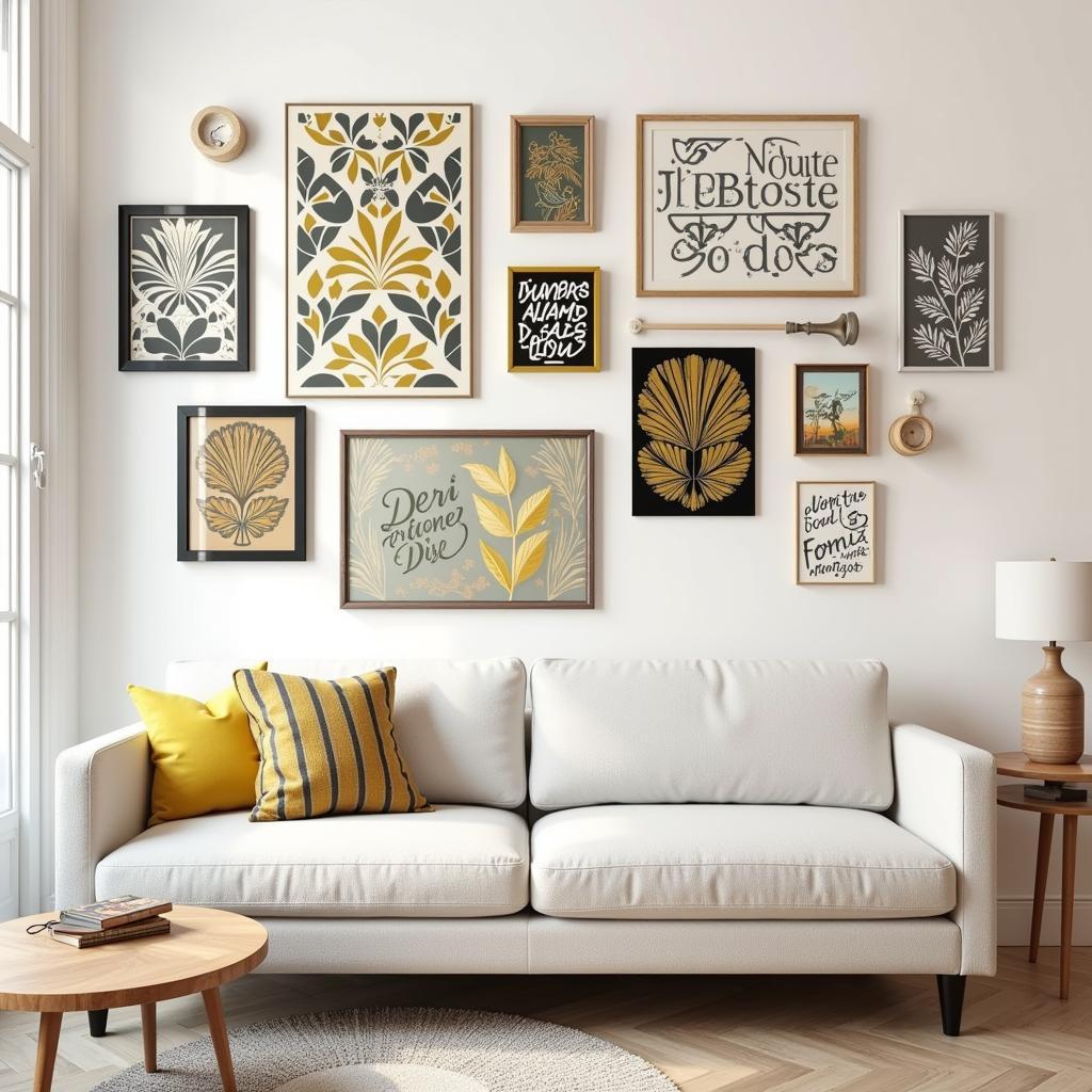 Art Deco inspired wall stickers for stylish home decor