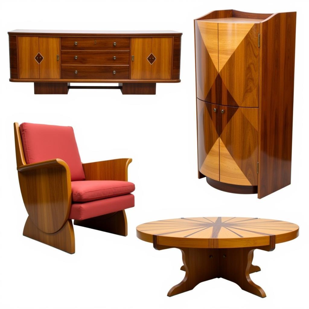 Examples of Art Deco Wood Furniture