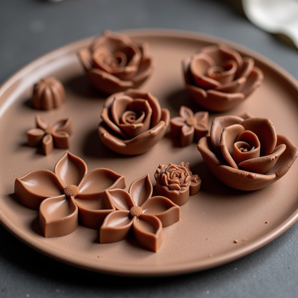 3D-Printed Chocolate Sculptures in Art Dessert