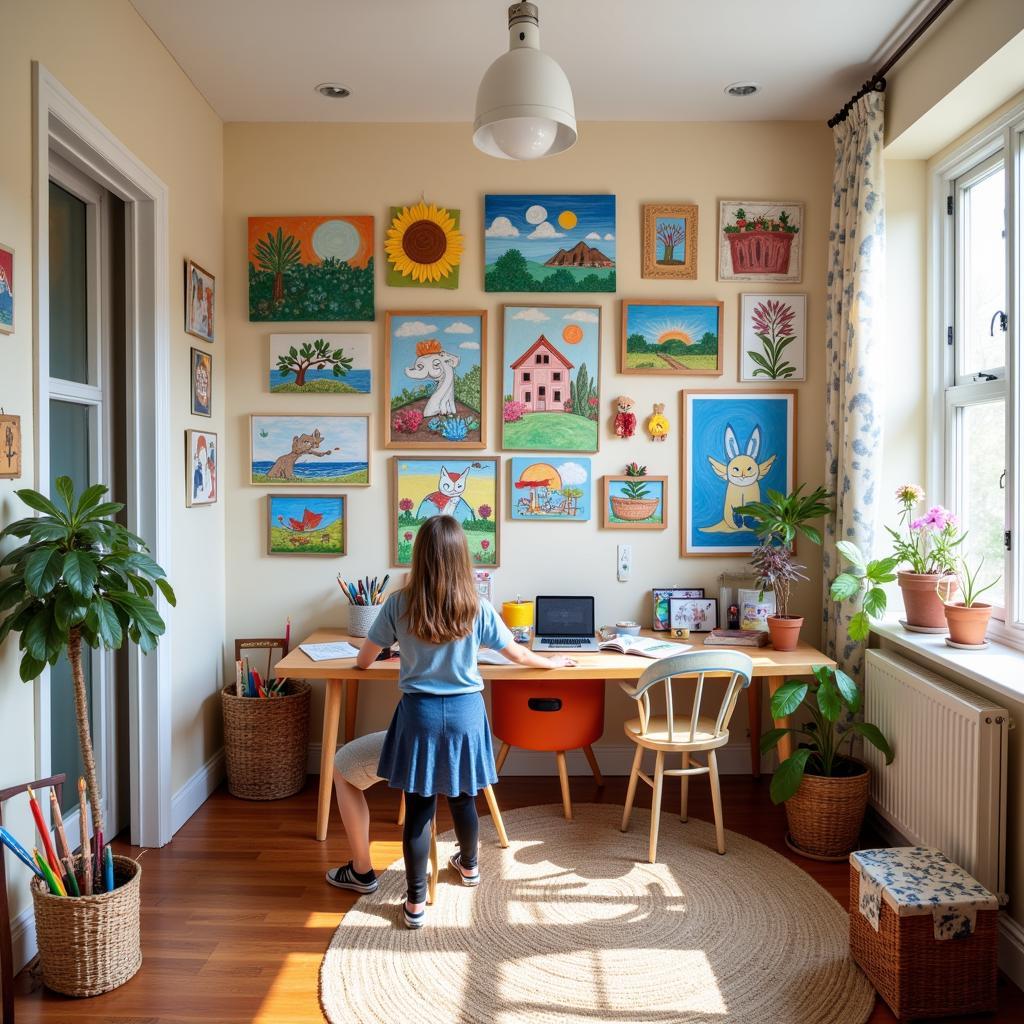 Displaying Artwork in a Homeschool Environment