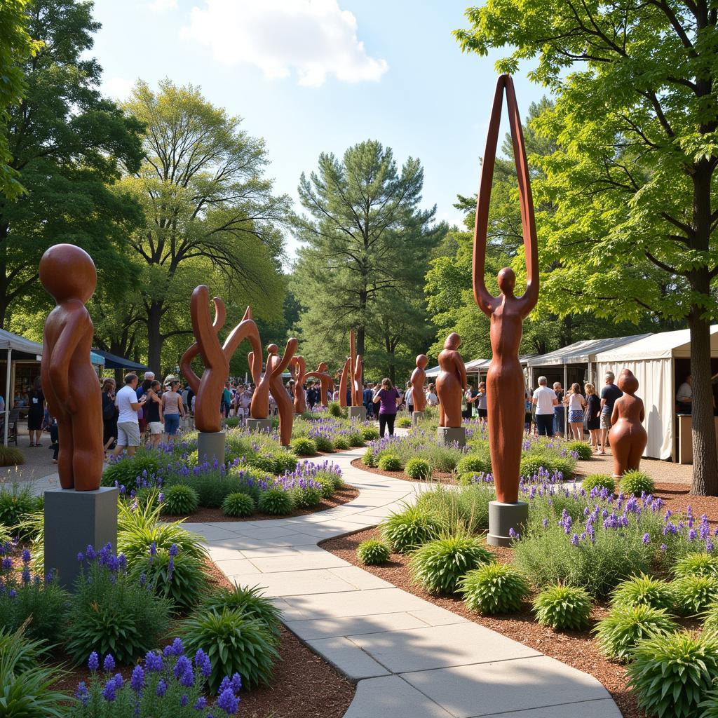 Art Fair Sculpture Garden Installation