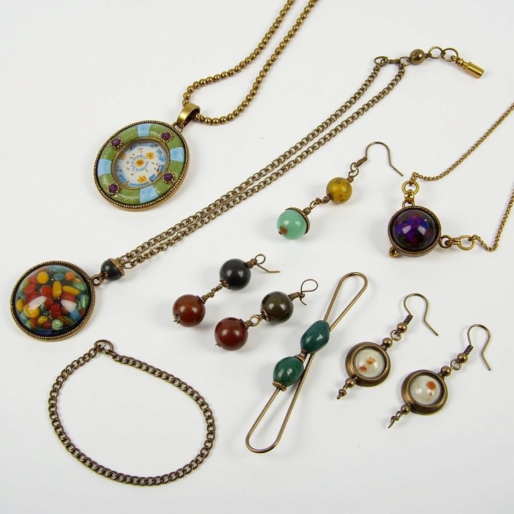 Art Glass Marbles Incorporated into Jewelry Designs