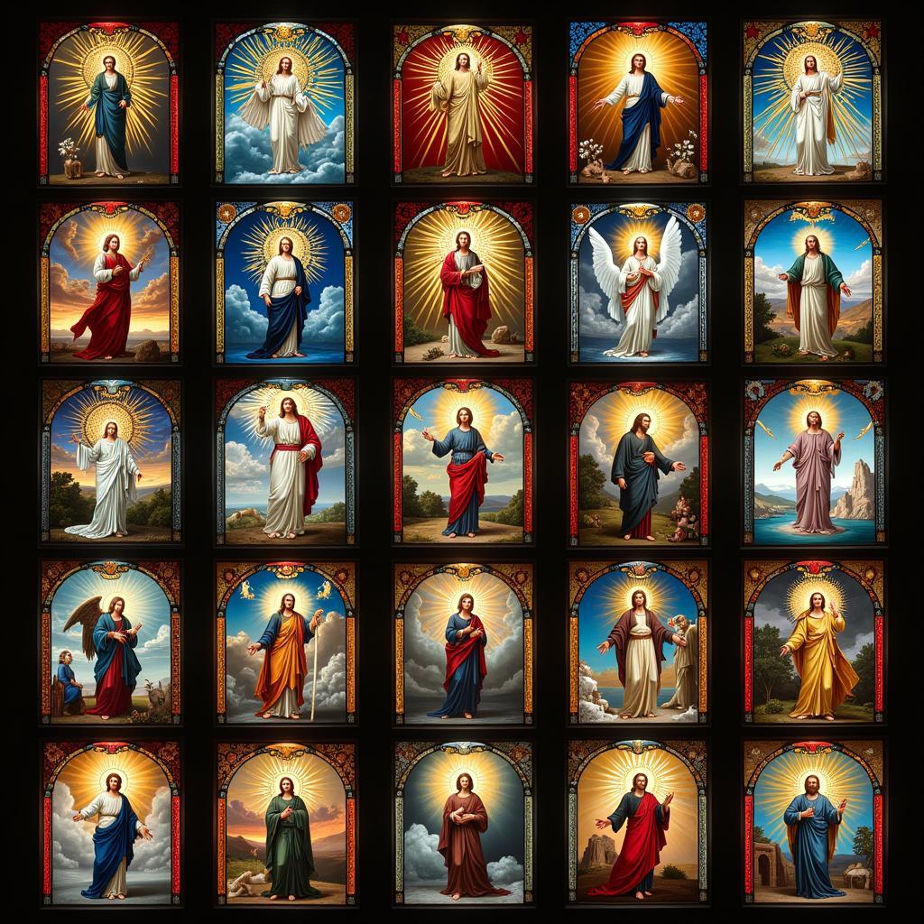 Religious Iconography Depicting Heavenly Scenes