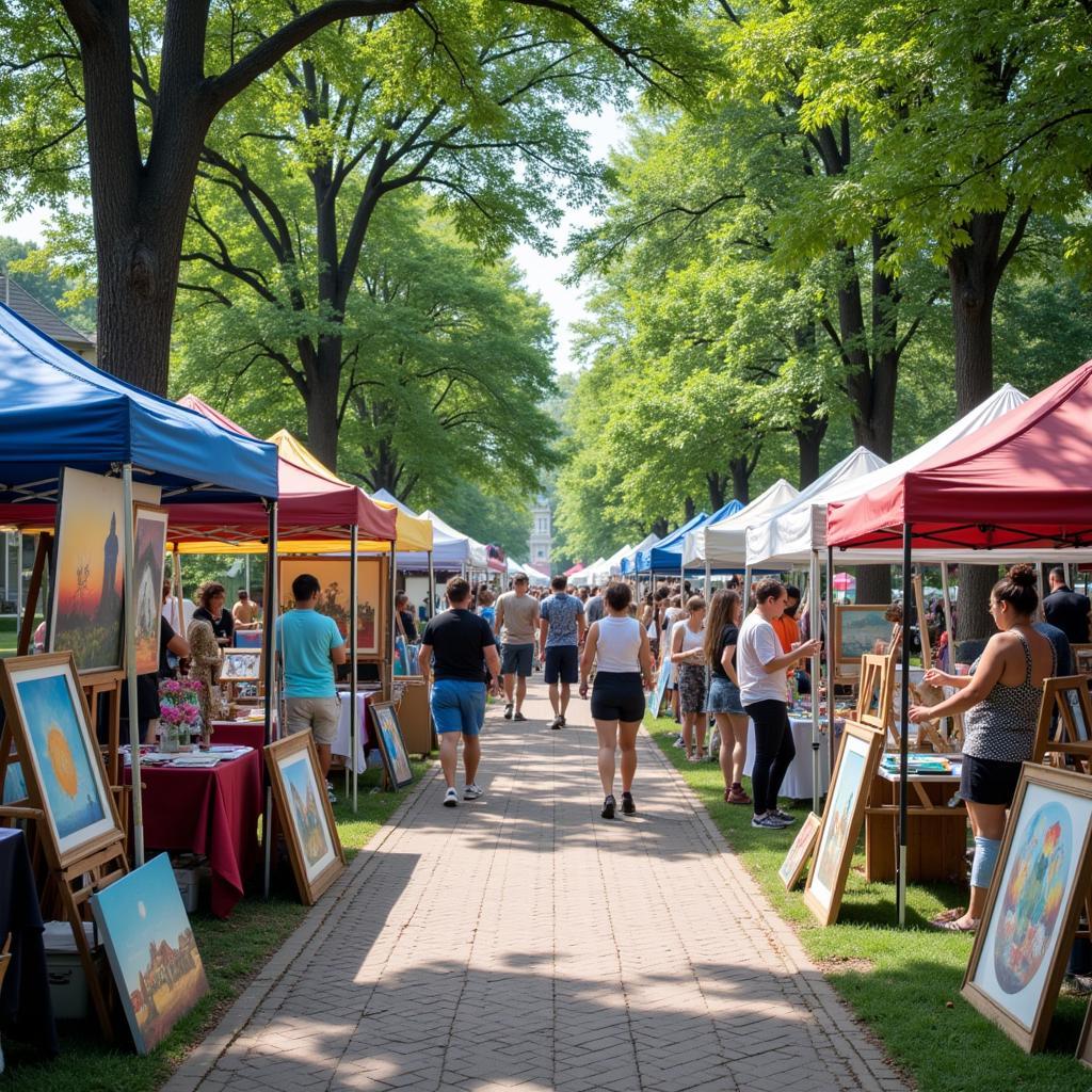 Local artists showcasing their work at Art in the Park Hartville