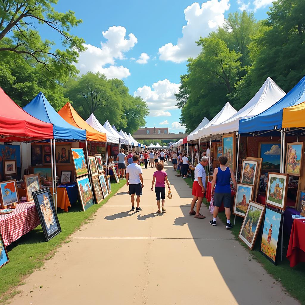 Art Fair at Art in the Park Monticello MN