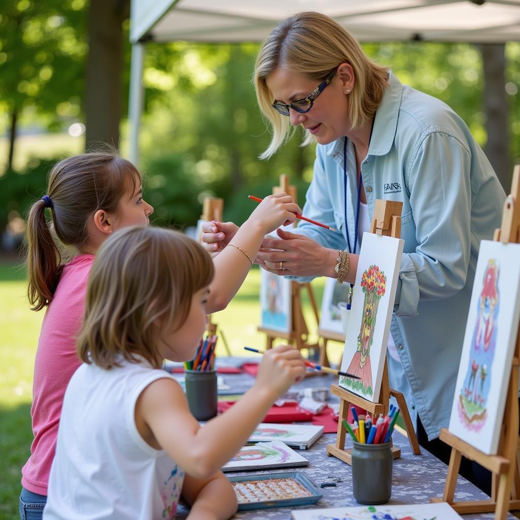 Interactive Workshop at Art in the Park Wausau