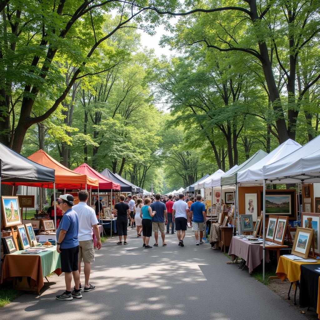 Artists Displaying Artwork at Art in the Park Winfield KS