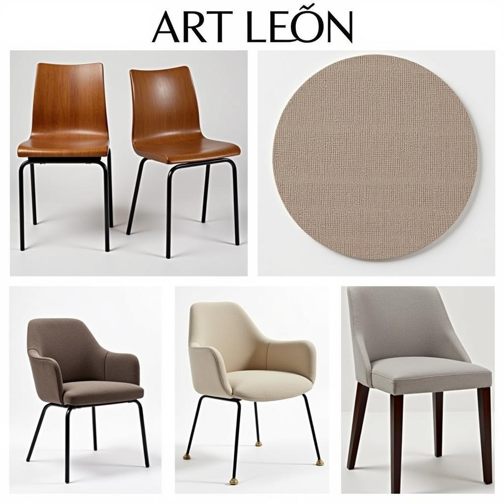 Art Leon Dining Chairs with Various Materials and Upholstery