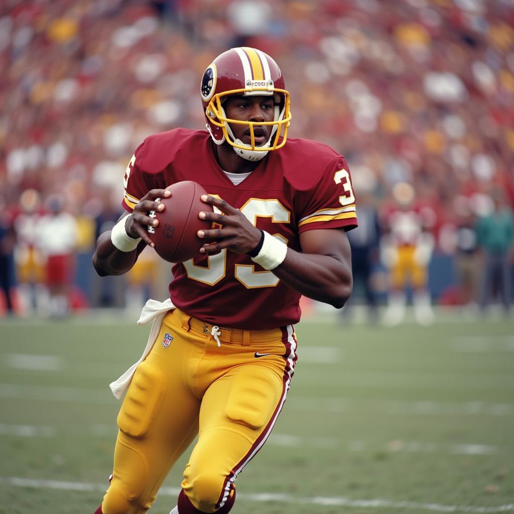 Art Monk in Action with the Washington Redskins