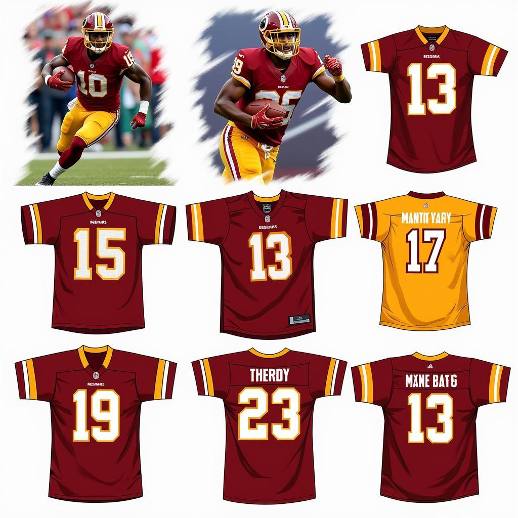 Digital Art of Art Monk Redskins Jersey