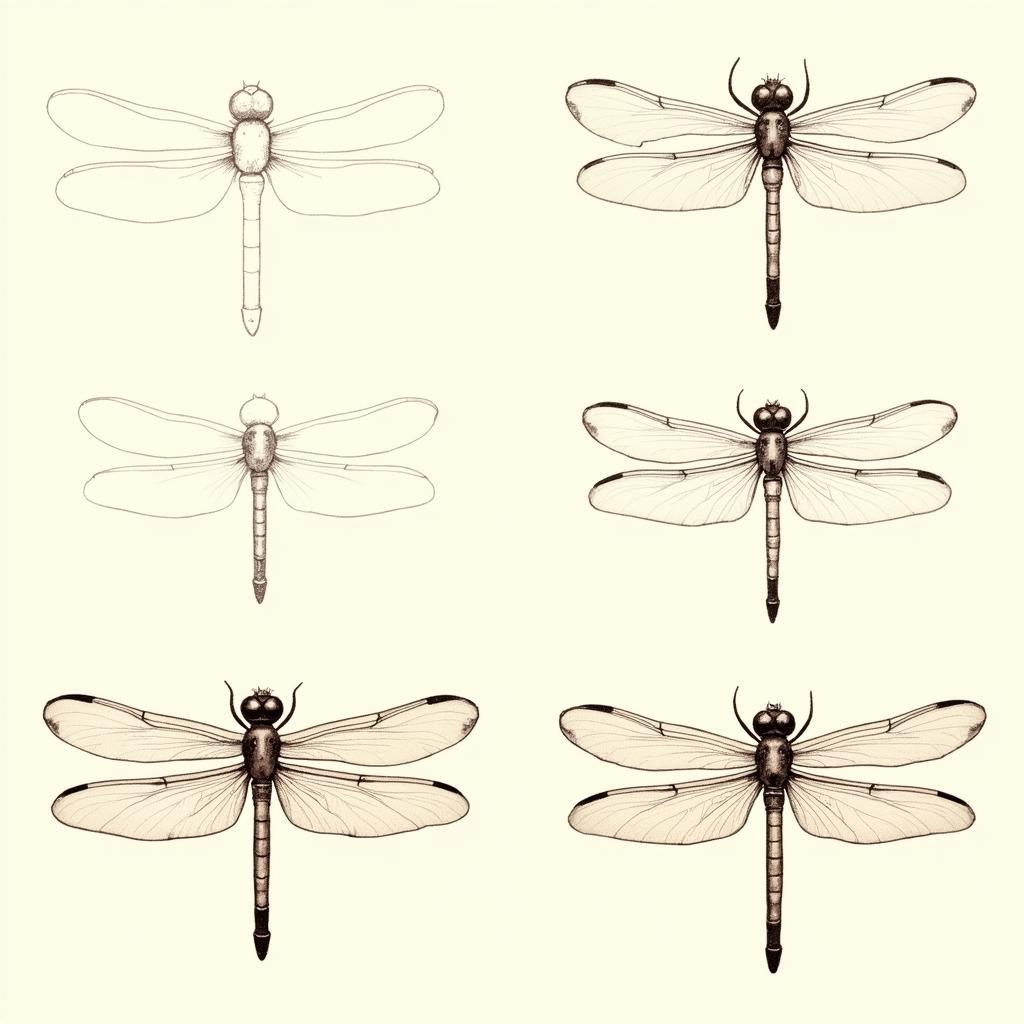 Step-by-Step Tutorial on Drawing an Art Nouveau Dragonfly