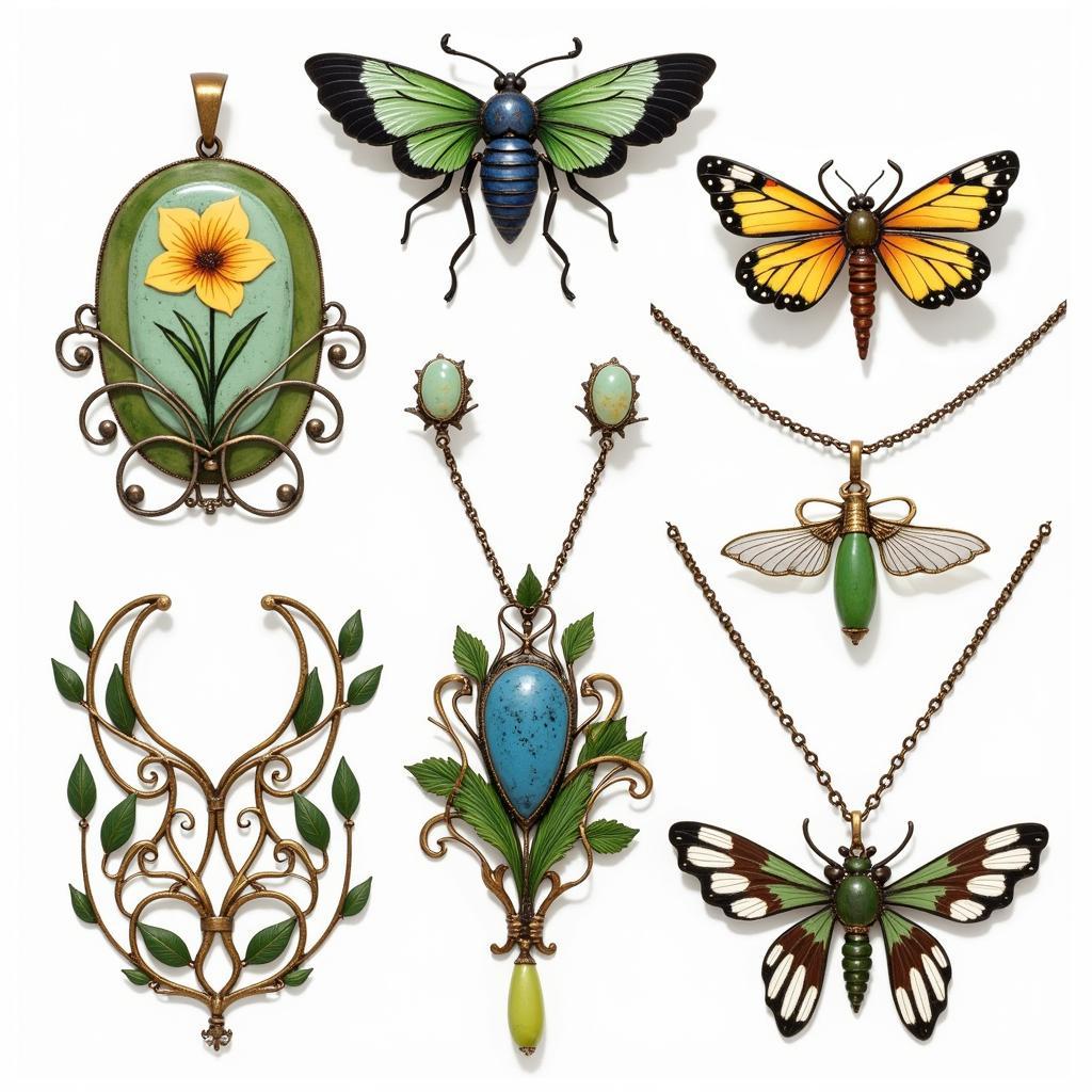 Art Nouveau Jewellery Natural Motifs