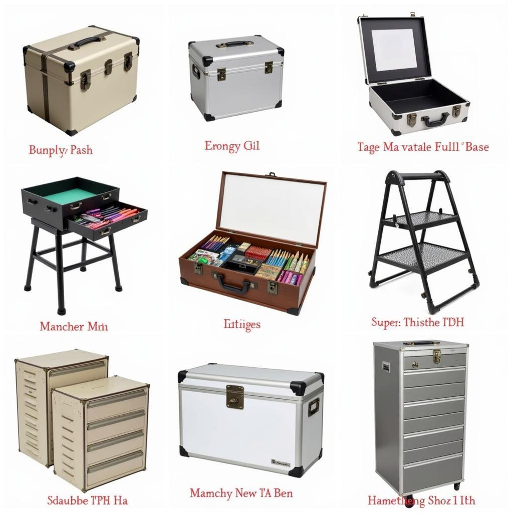 Various Types and Sizes of Art Organizer Boxes