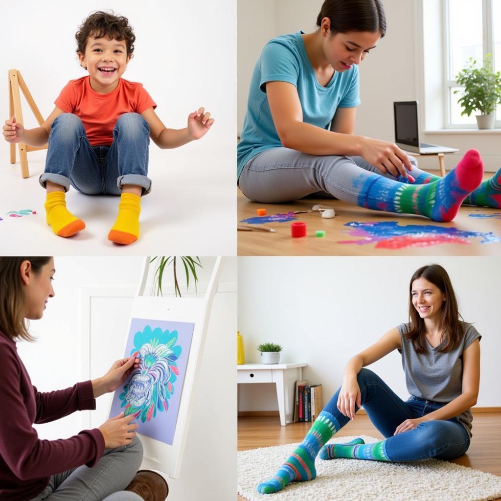 Art Painting Socks for All Ages