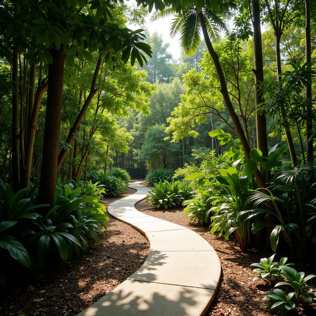 Jungle Pathway at Art Park Tulum