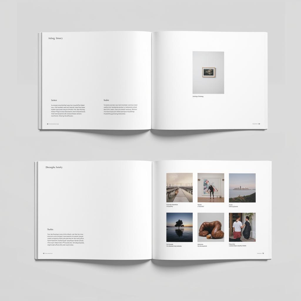 Art Presentation Book Layout Design