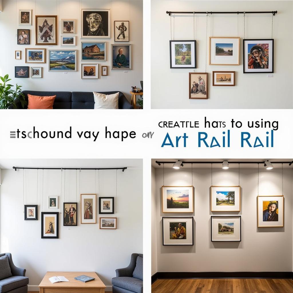 Art Rail Hanging System Display Ideas