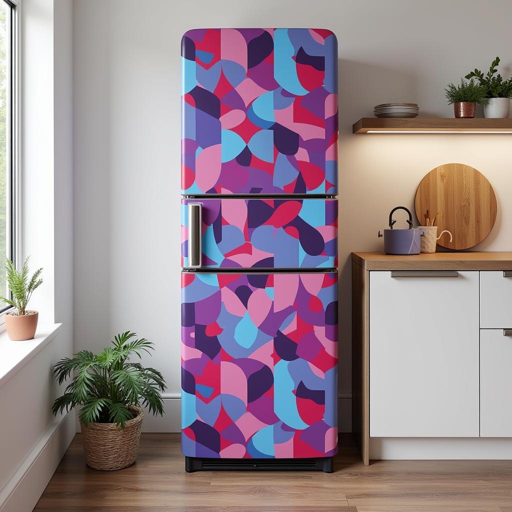 Art Refrigerator Vinyl Wrap Designs