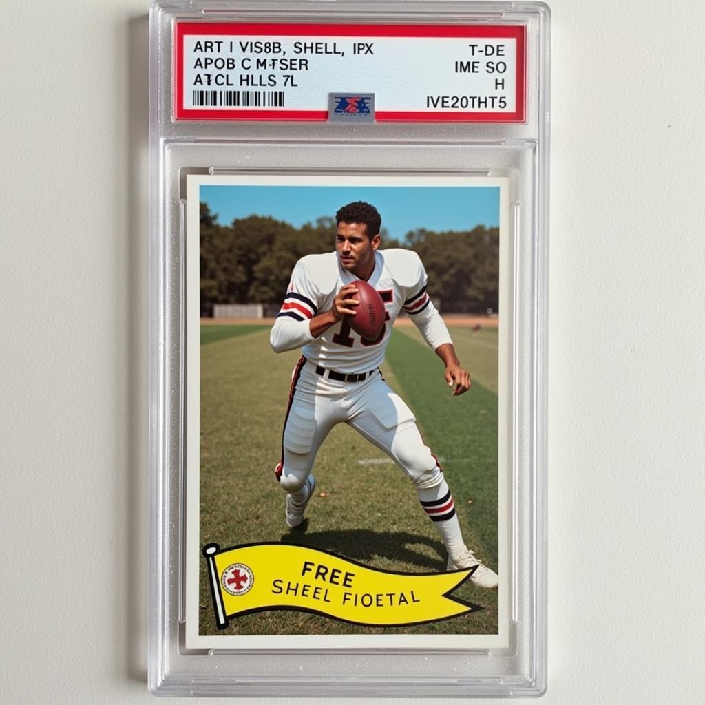 Graded Art Shell Football Card - PSA