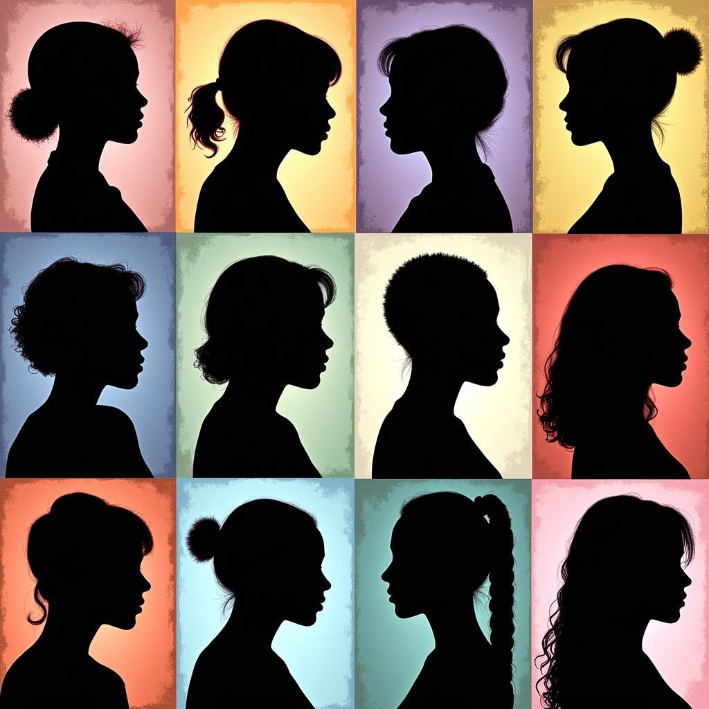 Examples of Art Silhouette Portraits